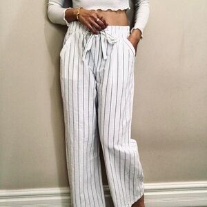 Sienna Sky Wide Striped Flowy Pants S